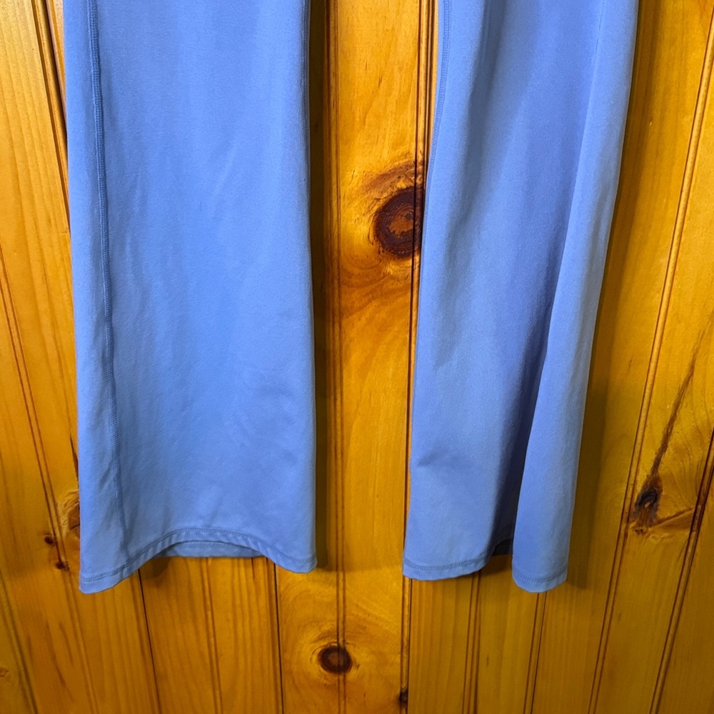 Yogalicious Lux Madison Crossover Flare Pants in Periwinkle - Picture 5 of 8